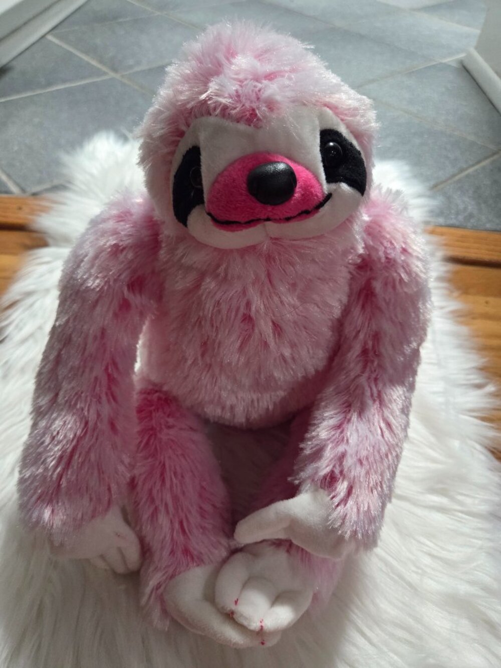 Pink Stuffed Sloth Toy